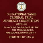 3rd Tamil Criminal Trial Advocacy Competition 2025–26 | SOEL