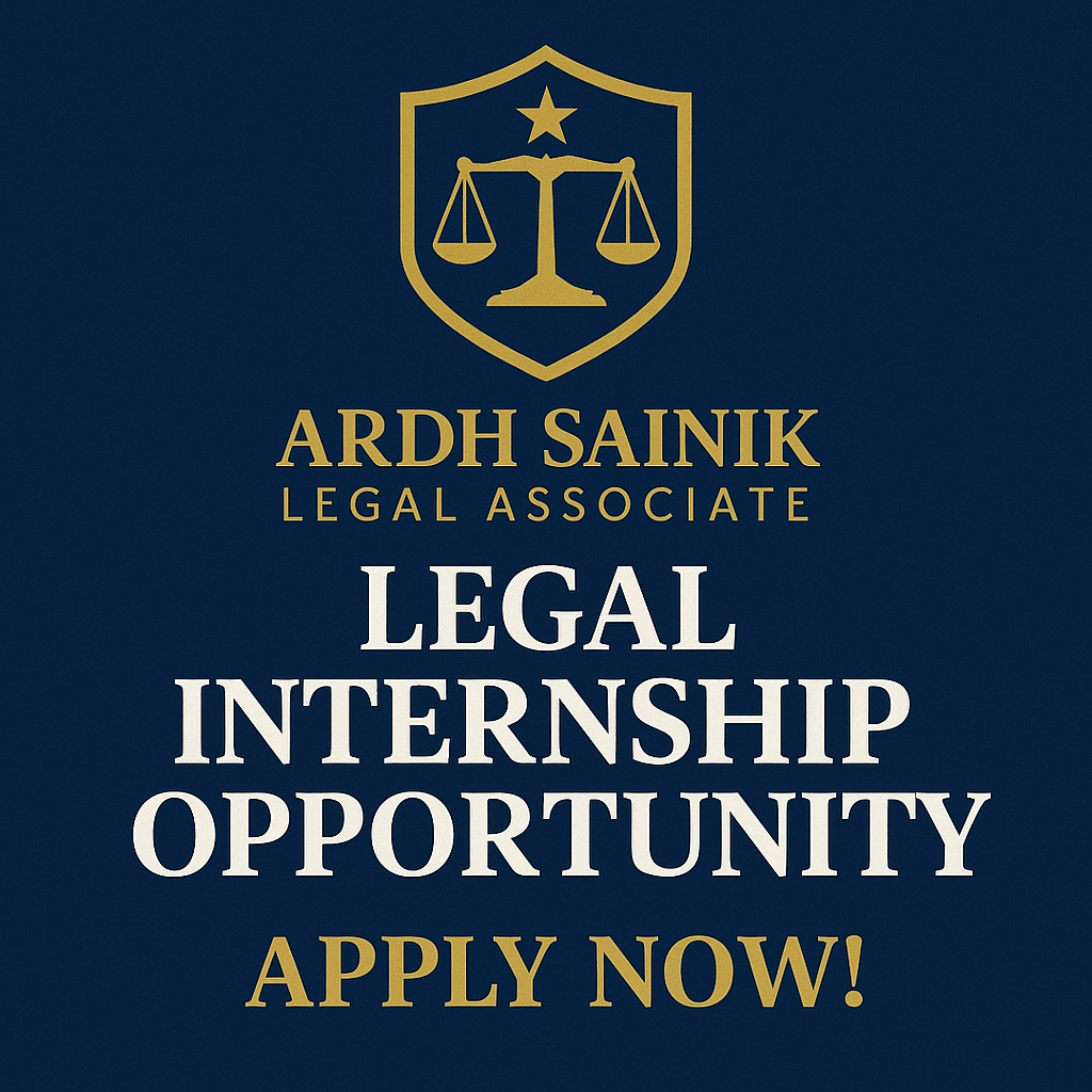 Legal Internship at Ardh Sainik Legal Associate | Apply Now