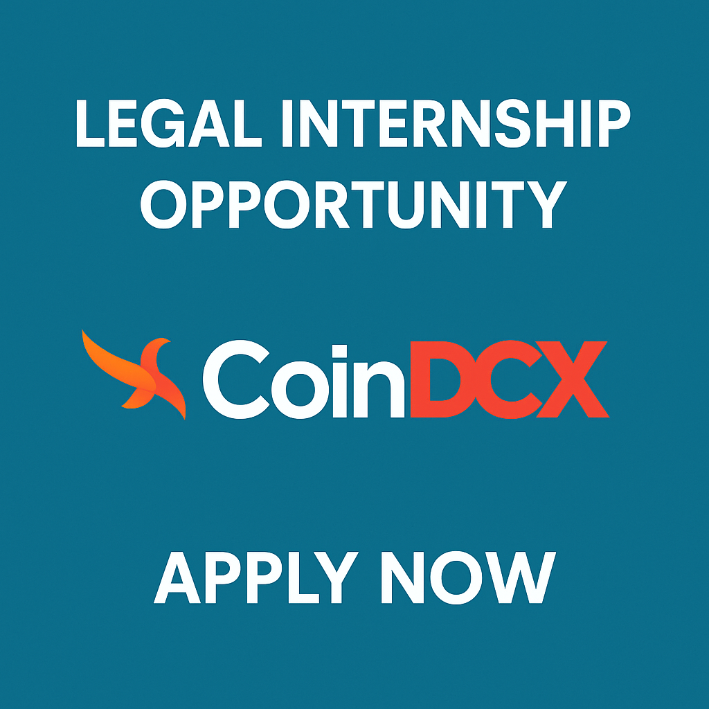 Legal Internship at CoinDCX | Apply Now