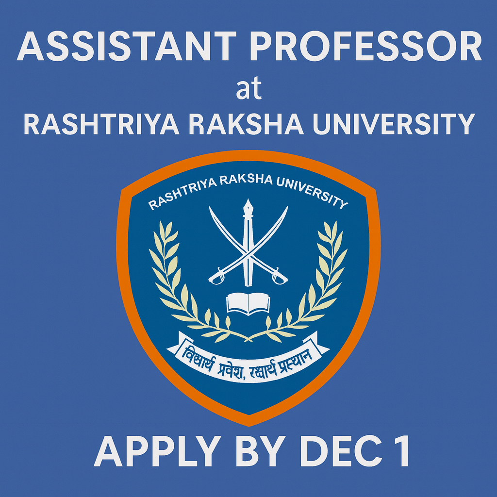 Assistant Professor Vacancy at RRU | Apply by Dec 1