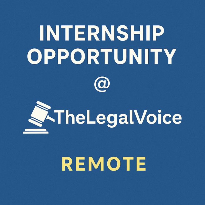 Remote Legal Internship at TheLegalVoice | Apply Now