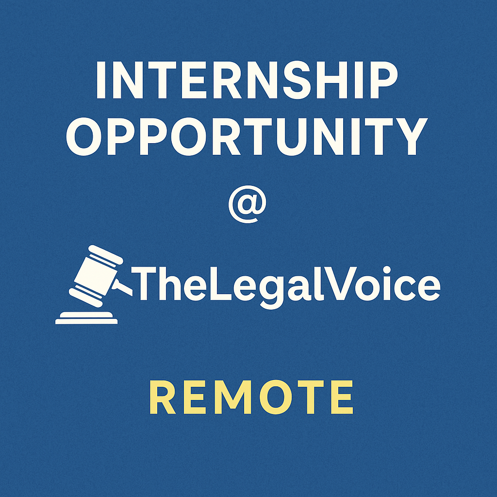 Remote Legal Internship at TheLegalVoice | Apply Now