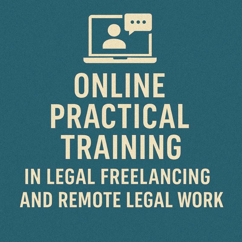 Online Practical Training in Legal Freelancing and Remote Legal Work