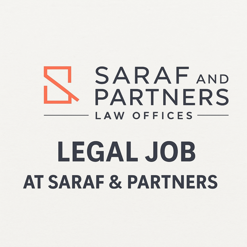Legal Job at Saraf & Partners – Tax Practice | Apply Now