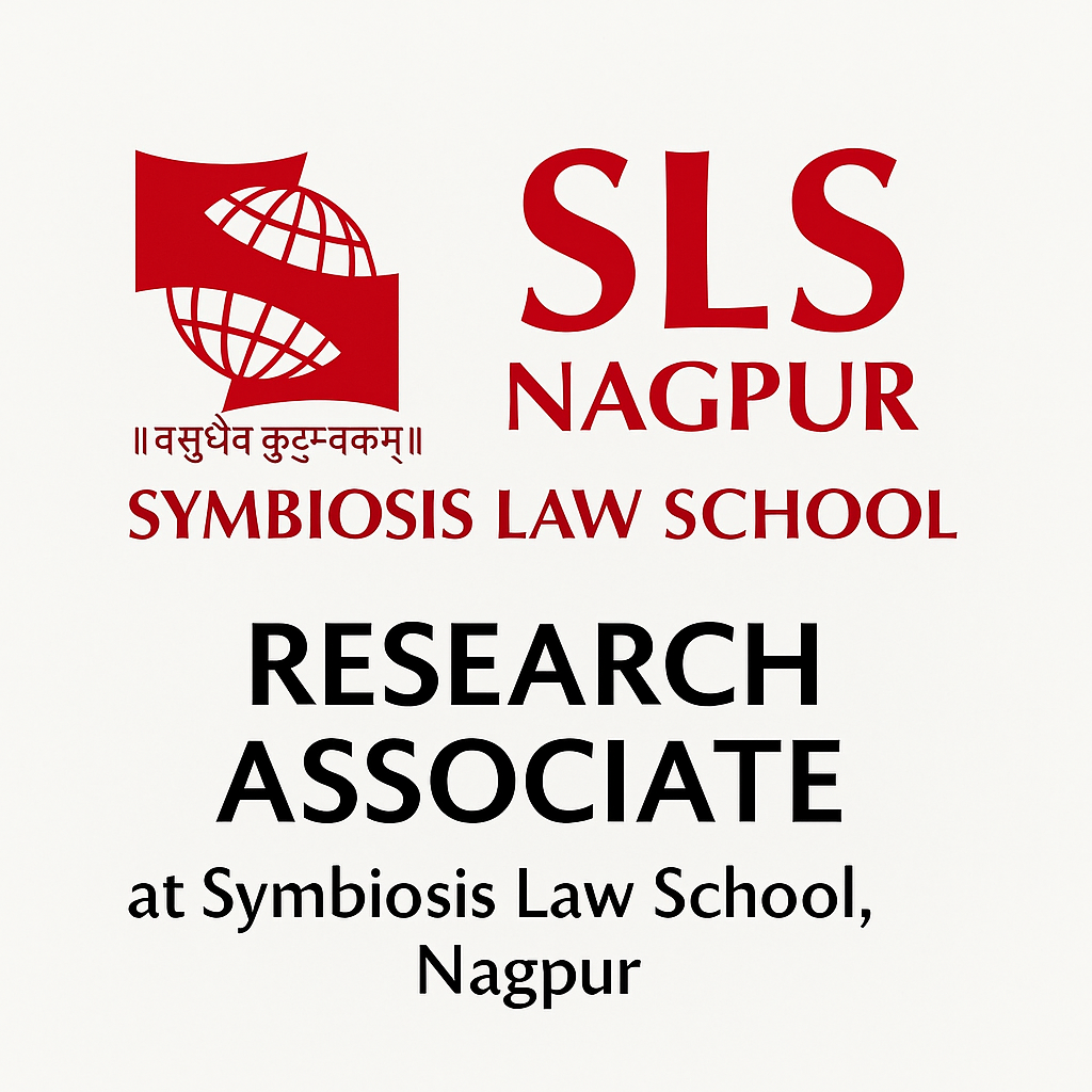 Research Associate at SLS Nagpur | Apply by Dec 5
