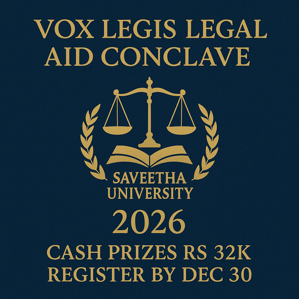 Vox Legis Legal Aid Conclave 2026 | Saveetha University