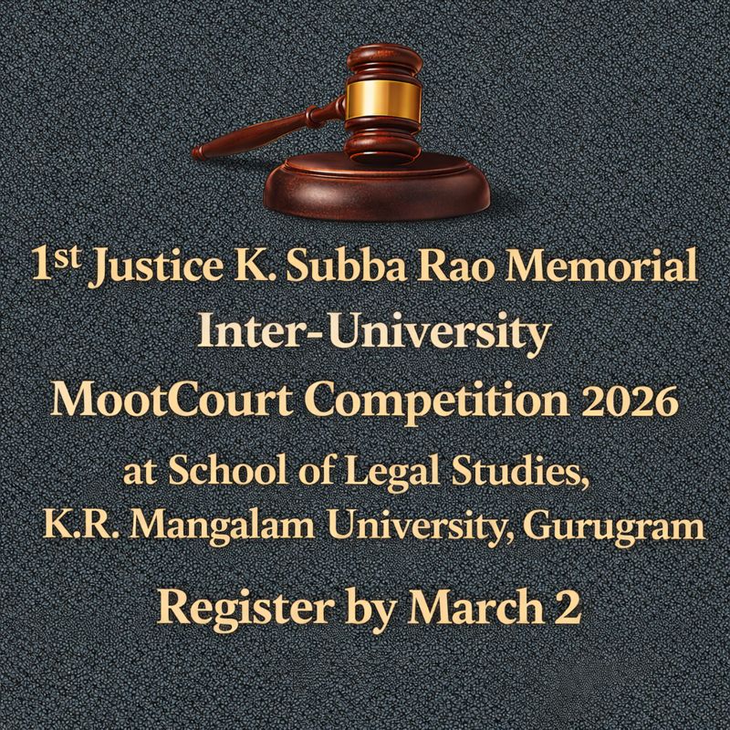 Justice K. Subba Rao Memorial Moot Court 2026