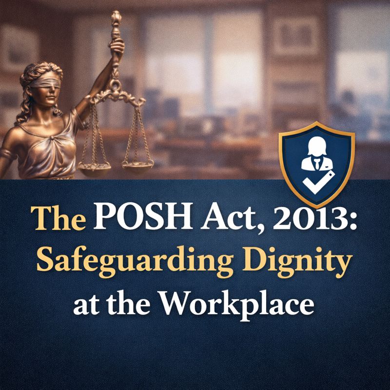 The POSH Act, 2013: Dignity & Safety at Workplace