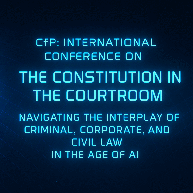 Call for Papers | Constitution in Courtroom Conference 2026 | Apply Now