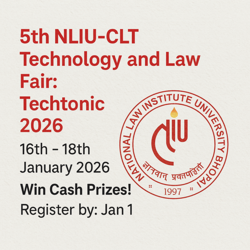 Techtonic 2026 | NLIU Technology & Law Fair