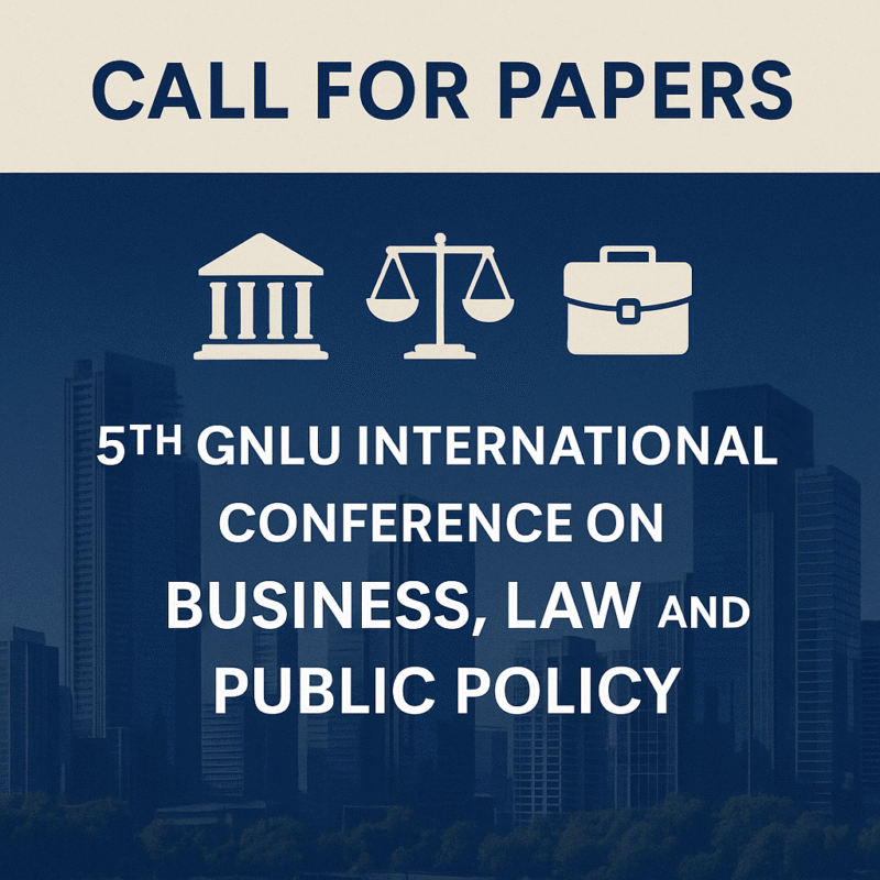 CfP | 5th GNLU International Conference 2026