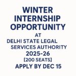 Winter Internship at Delhi State Legal Services Authority