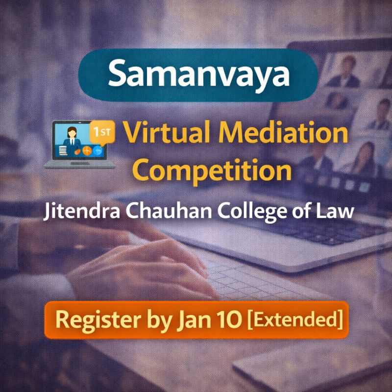 Samanvaya 1st Virtual Mediation Competition | JCCL