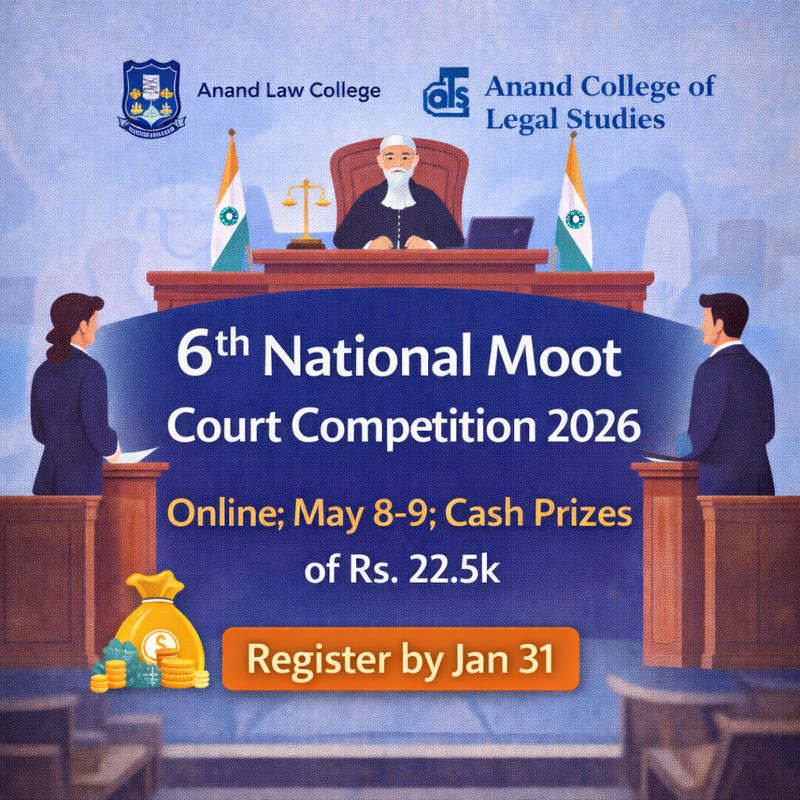 6th National Moot Court Competition 2026 | Anand Law