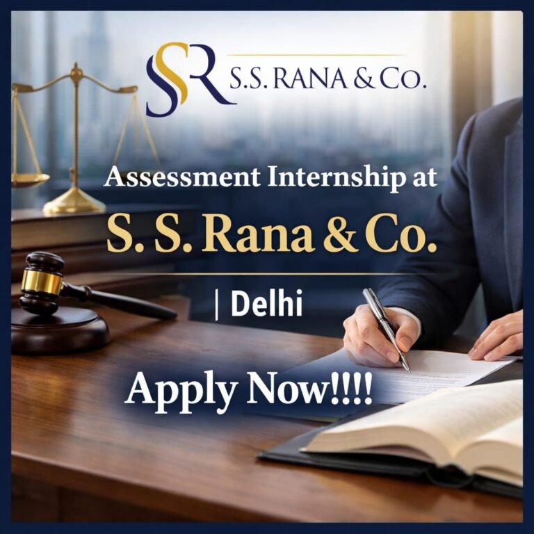 Ss Rana Co Assessment Internship at S. S. Rana & Co. | Delhi | Apply Now ...